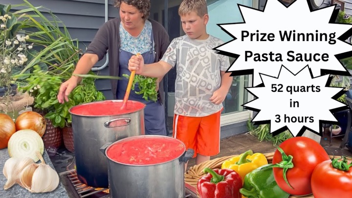 We Canned a Year's Worth of Pasta Sauce in 3 Hours!