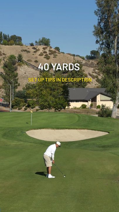 Comment "40" if you need help from this distance. #golf #golftips #golfcoach #golfinstrutor