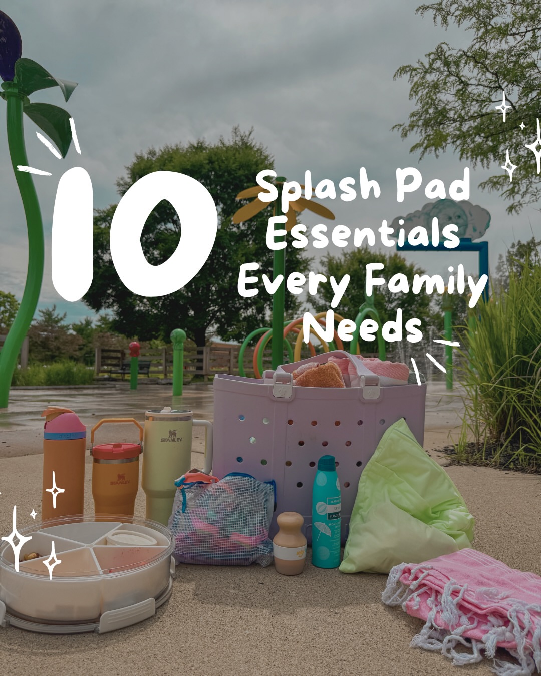 💦 Splash pad season is officially in full swing, and these are the 10 things we never leave home without!

After many splash pad adventures