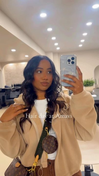 Hair day at one of my favorite places @amavithesalon with one of my favs @kristen__mariee 🤍🥰

I don’t usually get personal on here but after dealing with hair loss these last few years after covid and life, Kristen & Sam