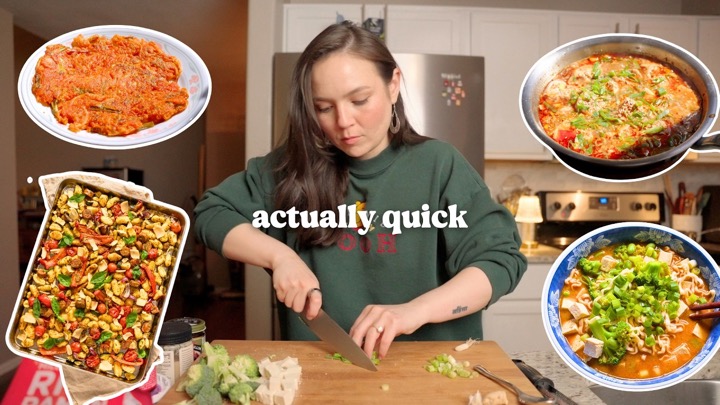 When I don't feel like cooking, I make these quick meals