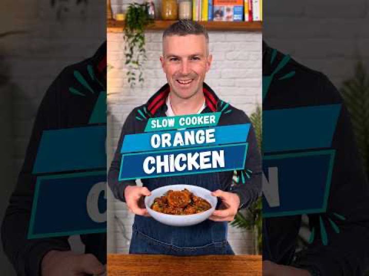 Slow Cooker Orange Chicken 🍊🍗 | High Protein Meal Prep #HighProtein #SlowCooker