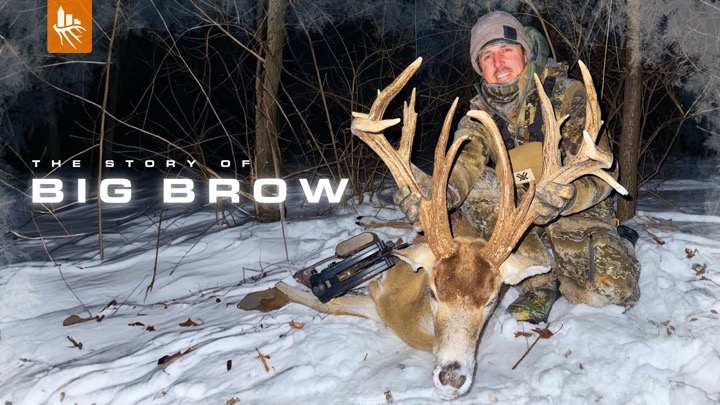 Hunting A HUGE BUCK In -18°F Blizzard!!! The Story Of Big Brow
