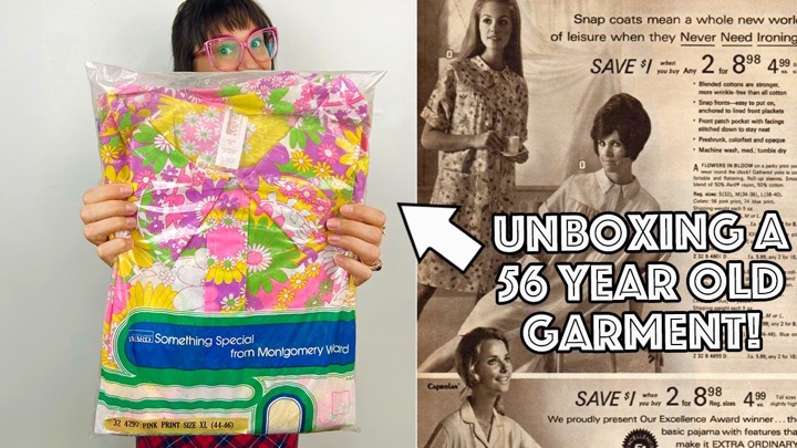 Unboxing Deadstock Vintage Clothing From Mongomery Ward! Sealed Since 1970!