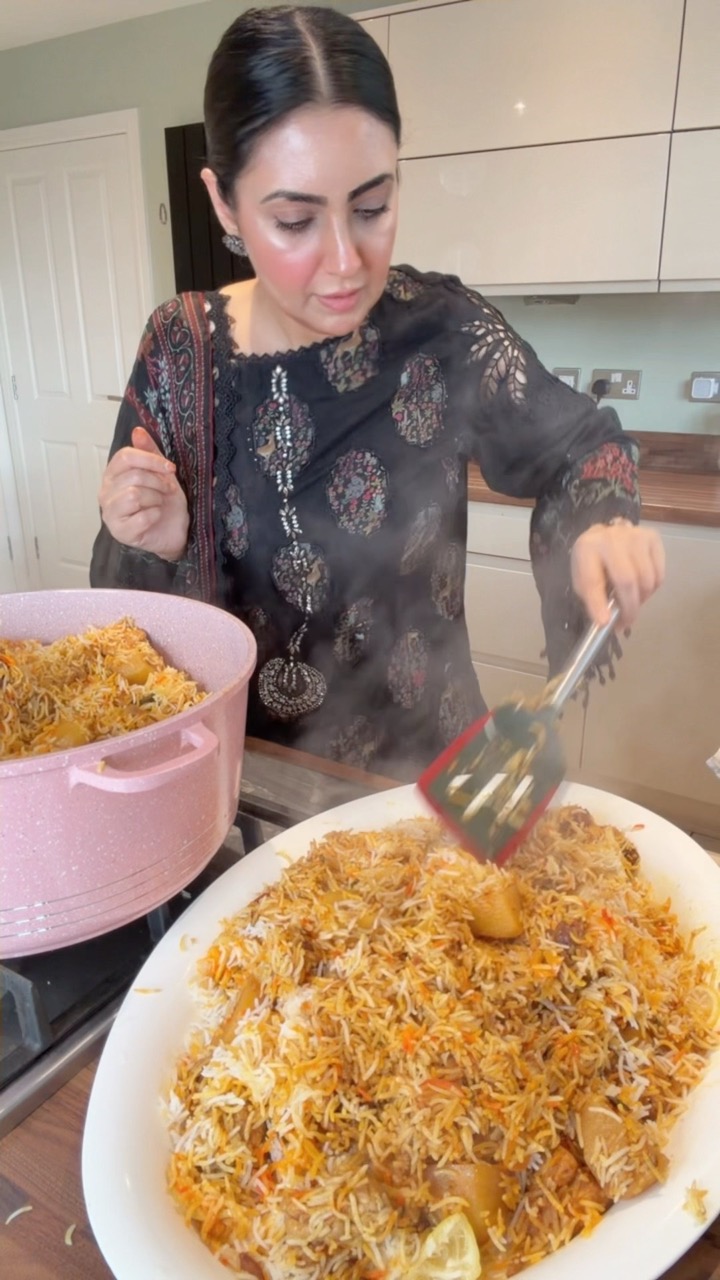 Made spicy Chicken Biryani for my family today.