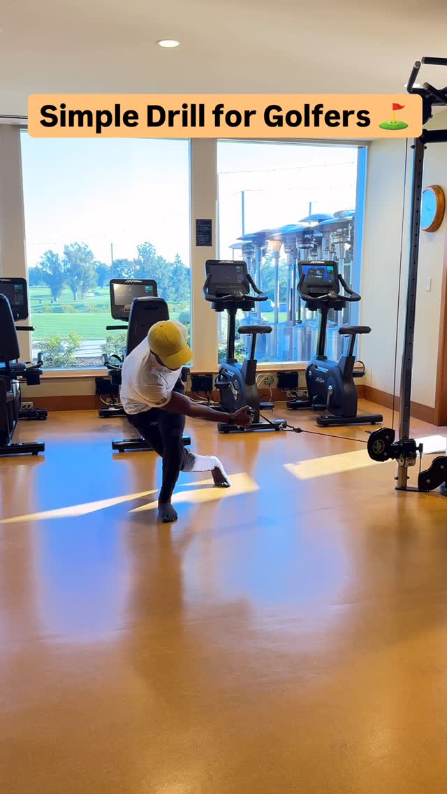 Simple Yet Effective Drill for Golfers ⛳️ 

Curtsy Step Cable Pull

Drill is designed to exaggerate loading patterns in the swing, increase 