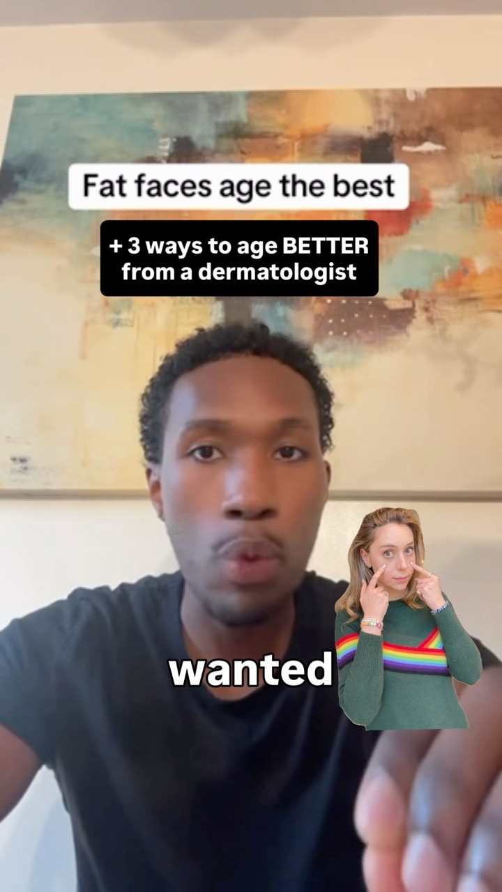 Do fat faces age the best? #dermreacts
