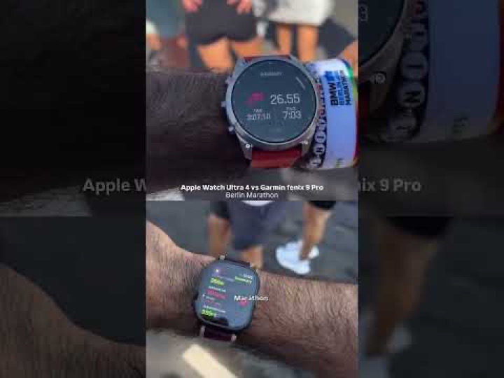 Apple Watch Ultra 4 vs Garmin fenix 9 Pro at the BMW Berlin Marathon