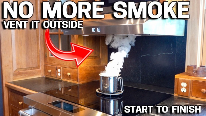 How to Install a Kitchen Range Hood that VENTS OUTSIDE