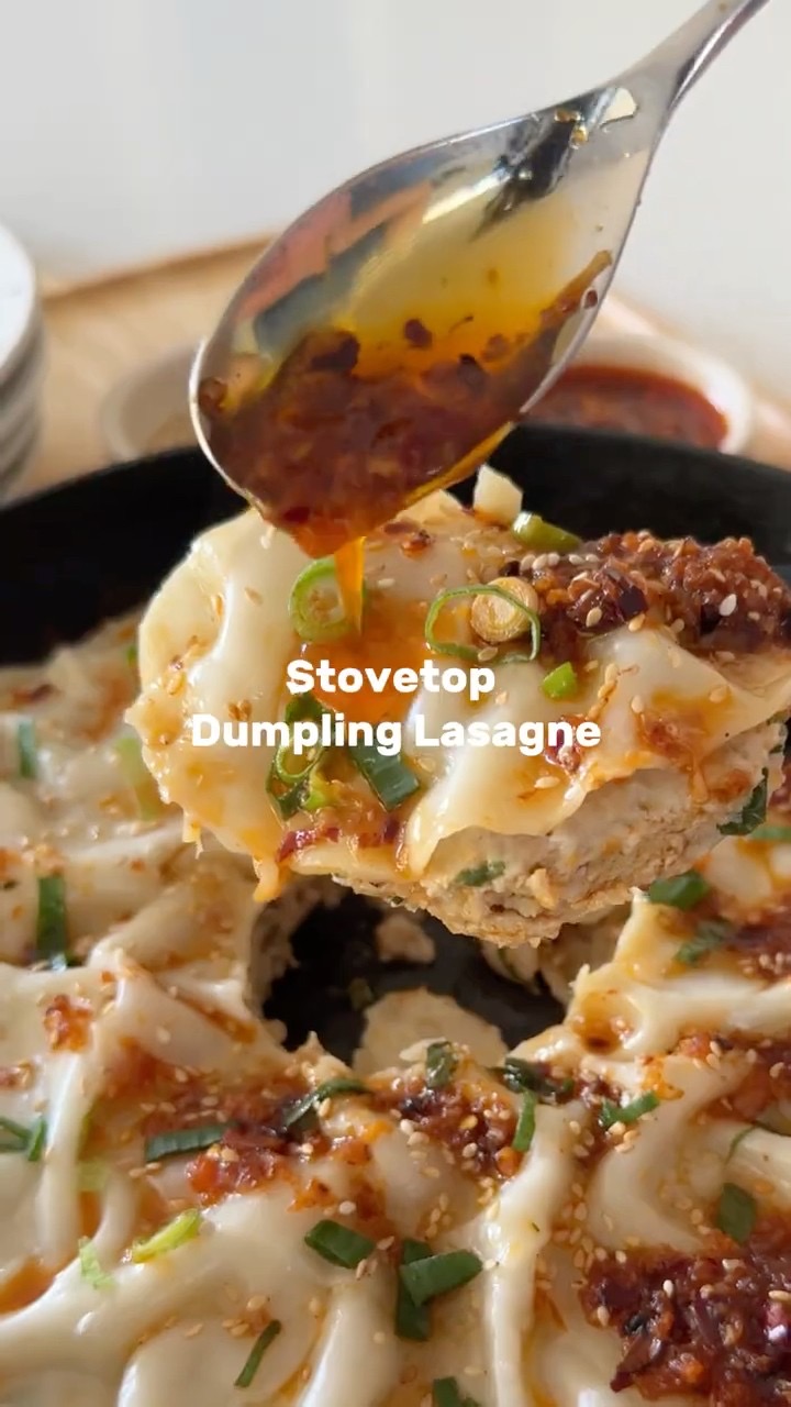 Stovetop Dumpling Lasagne | Easy One-Pan Dumpling Recipe