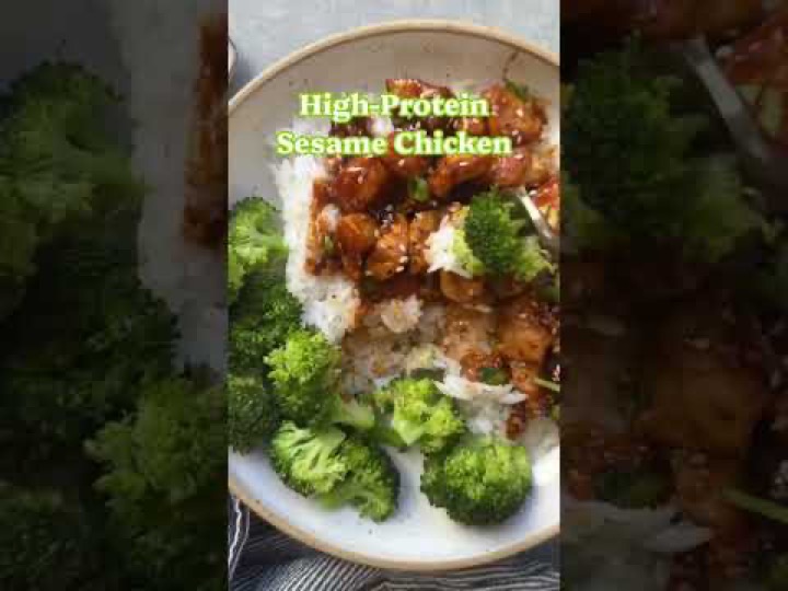 Healthier Sesame Chicken with 44g Protein!