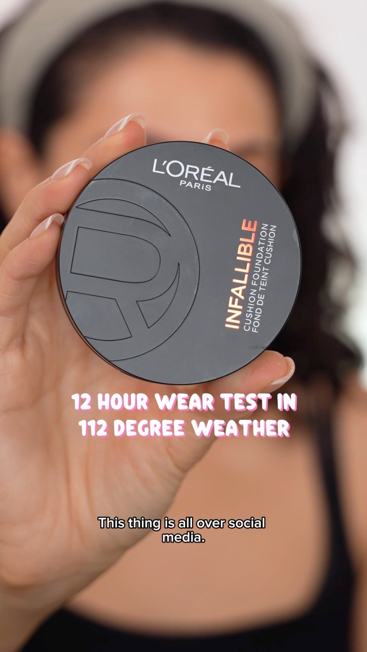 I tested this drugstore foundation in 112 degree weather 🥵 L’Oreal Cushion Foundation