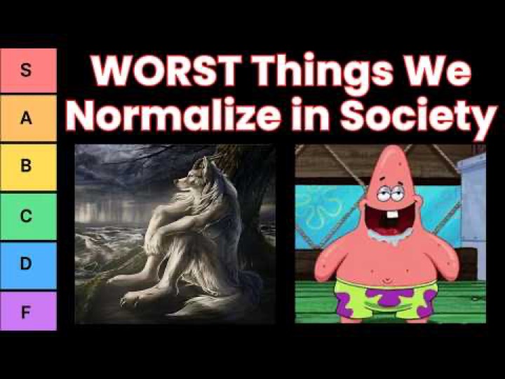 WORST Things Society Has Normalized (Tier List)