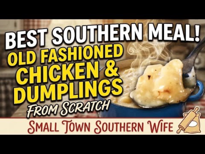 The Best Southern Meal You’ll Ever Eat! Old Fashioned Chicken And Dumplings- Sunday Supper 