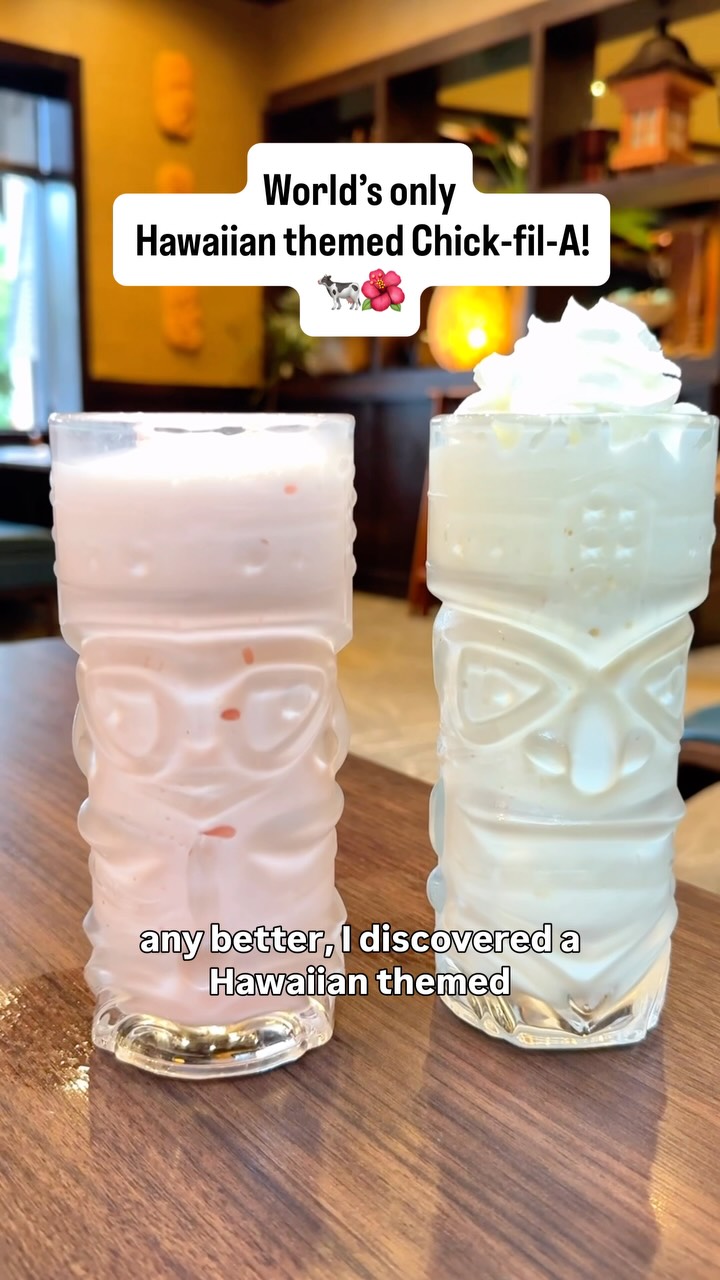 Just when I thought  Chick-fil-A⁠ couldn’t get any better, I discovered a Hawaiian-themed location that feels like you’ve been transported s
