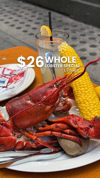 $26 WHOLE LOBSTER DEAL in NYC?
___
This NYC restaurant recently went viral for its Lobster Monday special, so is it worth the hype?

The $26 Lobster Specials comes with a whole lobster, corn, baked potato, and a drink.

