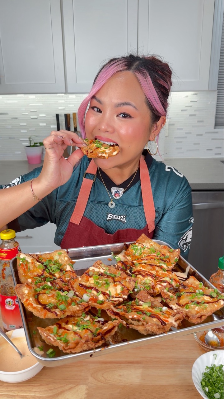 Shrimp Rangoon Nachos #food #cooking #easyrecipe