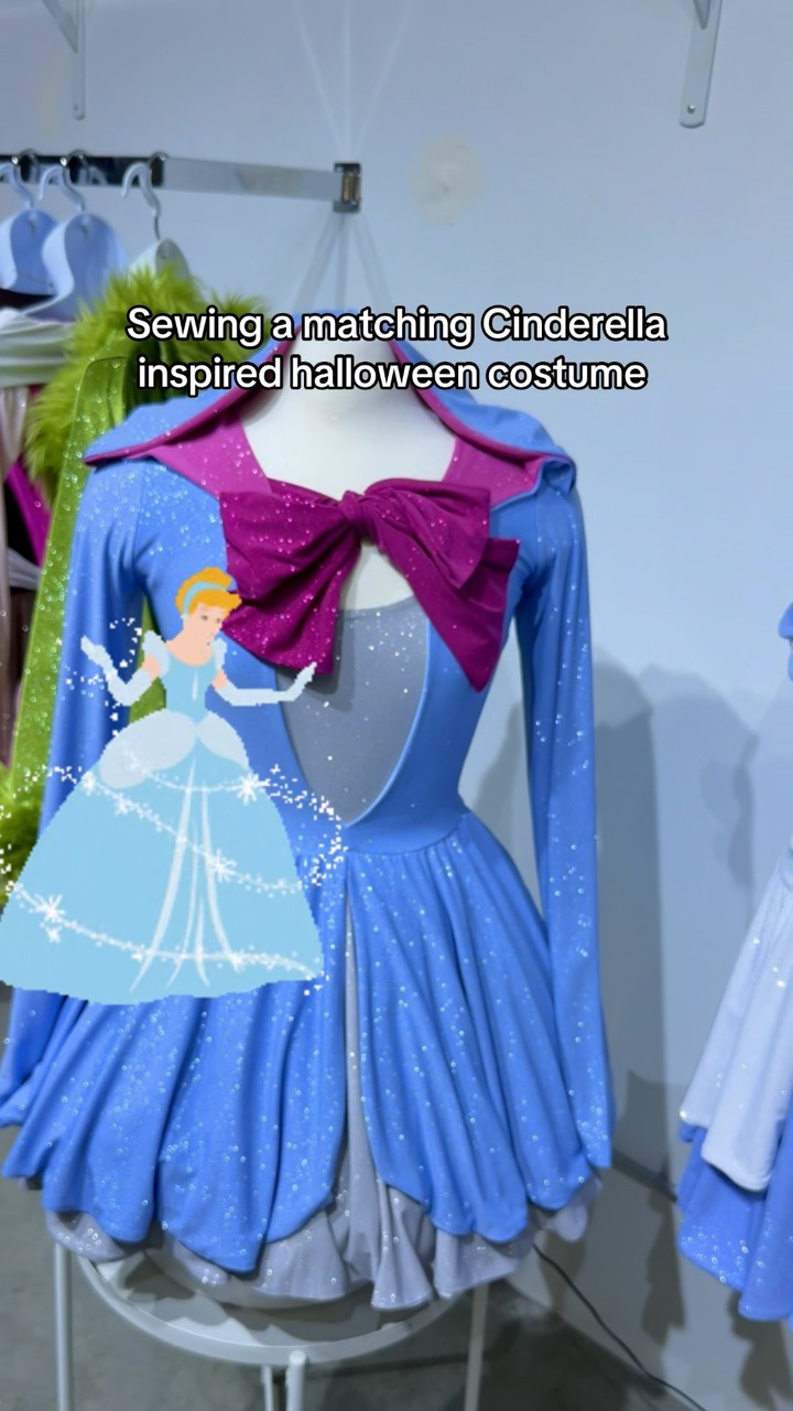 Sewing a Halloween costume inspired by Cinderella‘s ball gown #sewing