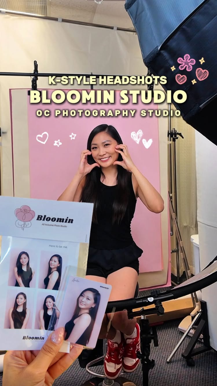 I recently visited Bloomin Studio in Santa Ana for a K-style headshot session, and it was such a relaxing and fun experience. 📸✨

This beau