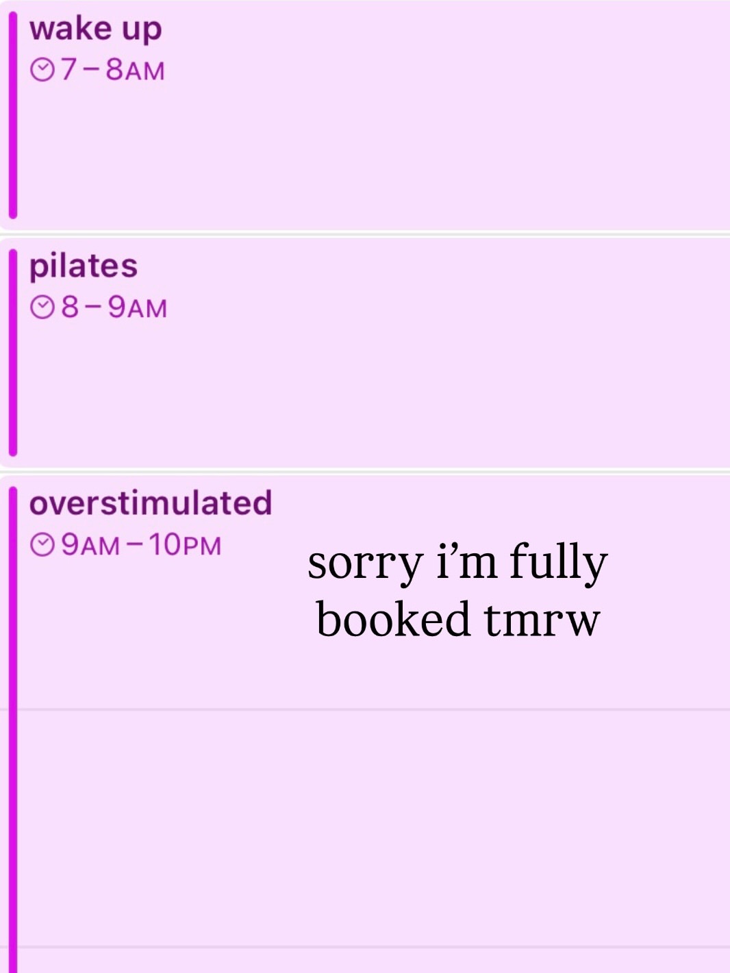 are we all like this or just me?

pilates girl, wellness humor, fitness humor, workout routine, pilates workout, reformer pilates