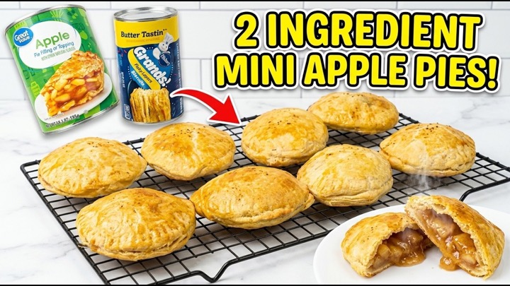 Don't Buy Store-Bought Pies | Make These 2 Ingredient Mini Apple Pies Instead
