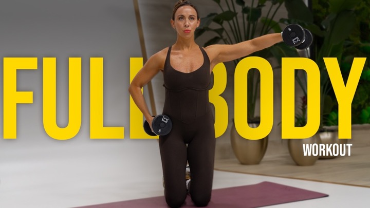 30 Minute Full Body Dumbbell Workout! Low-Impact, All Fitness Levels Strength Training!