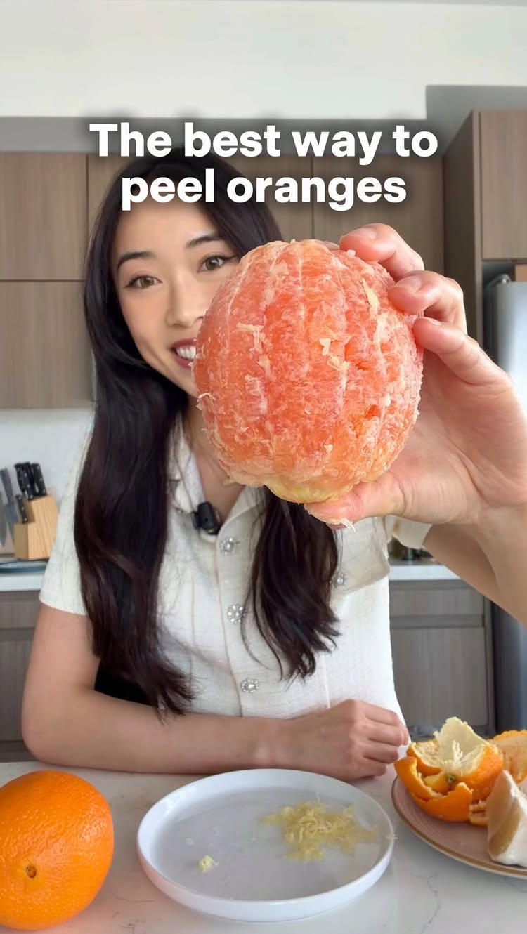 Pith peel MAXXING (the best and easiest way to peel citrus fruits!) 🍊