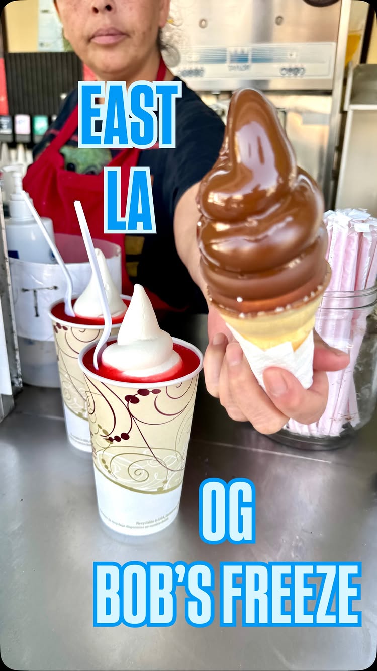 Classic oldies but goodie on Beverly blvd
📍EASTLOS
BOB’S FREEZE 🍦

On a summer hot summer day with the legendary @lafoodieguy 🙌🫡

#reels