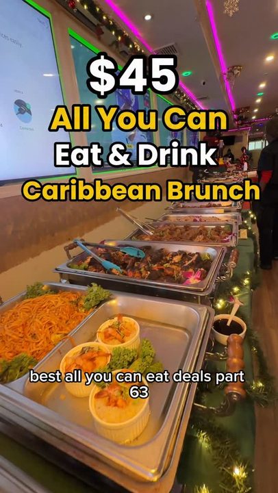 Best All You Can Eat Deals Part 63: @coderednyc_ has the ultimate brunch with an all you can eat eat Caribbean buffet, bottomless brunch cocktails, a dessert table, and fire DJ 🙌🏽

📍1320 E Gun Hill Road, Bronx, NY

They 