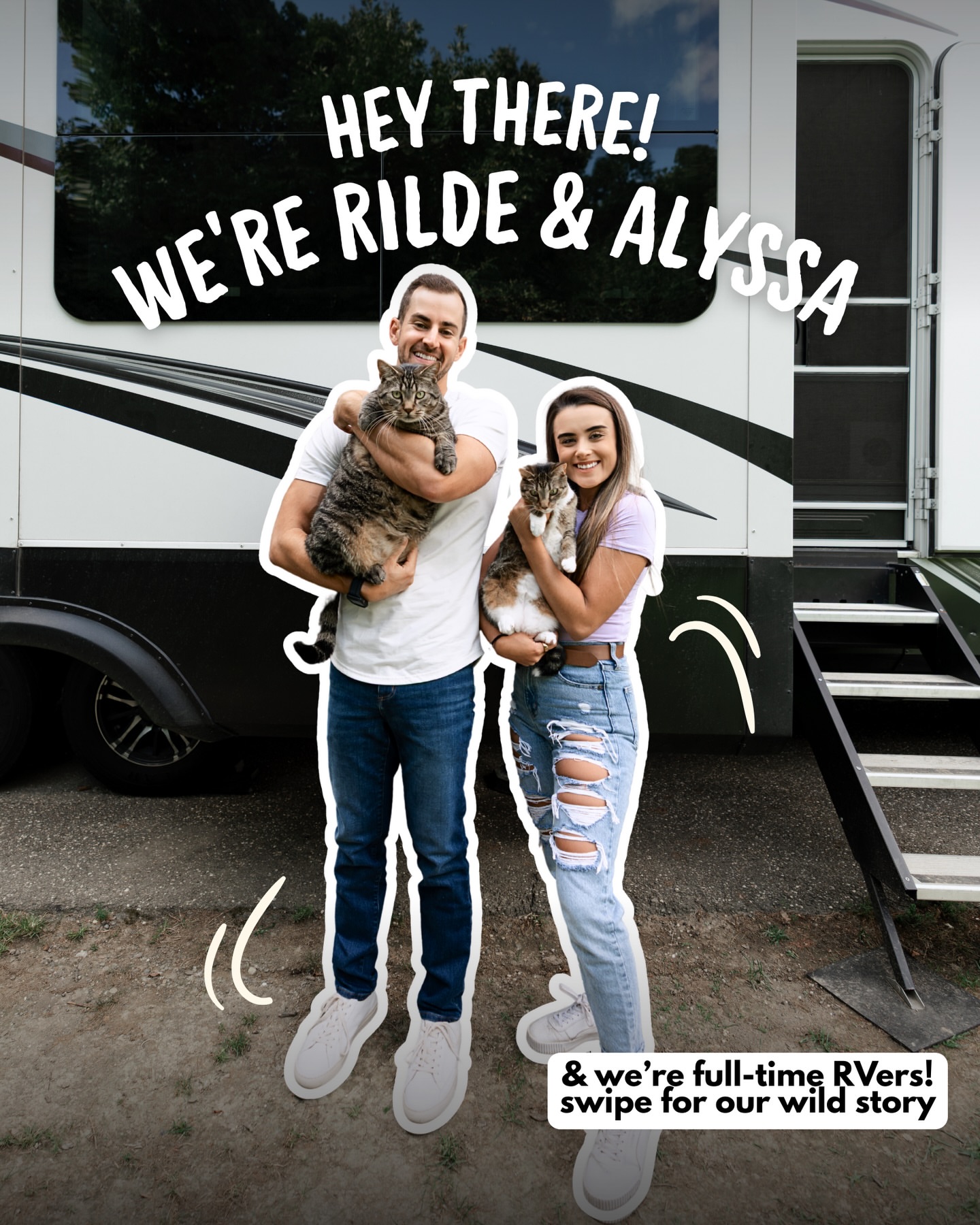 Welcome to The Bucket List RV 🚐

We’re Alyssa & Rilde, full-time RVers traveling the country with our two adventure cats, Gatsby & Daisy 🐾