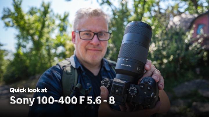 Quick look at the Sony 100 - 400 FE 5.6 - 8: Sony's new compact telephoto lens.