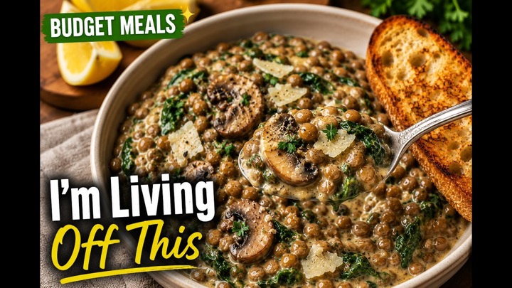 15-Minute Creamy Mushroom Lentils You'll Want Every Week (15g Protein)