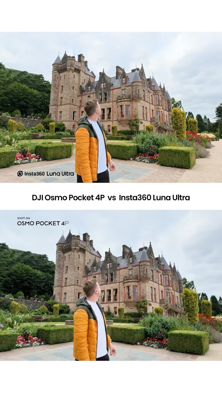 DJI Osmo Pocket 4P vs Insta360 Luna Ultra - Video Quality Comparison
