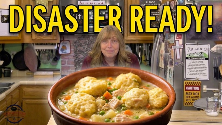 Chicken Pot Pie Like You Have Never Had Before - Disaster Ready - The Hillbilly Kitchen #food #soup