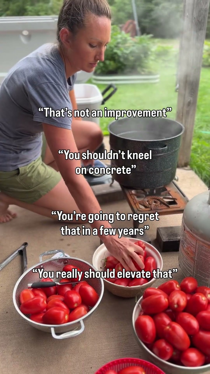 I was SO excited about my new outdoor canning kitchen and THEN the comments started to flood in...🫣