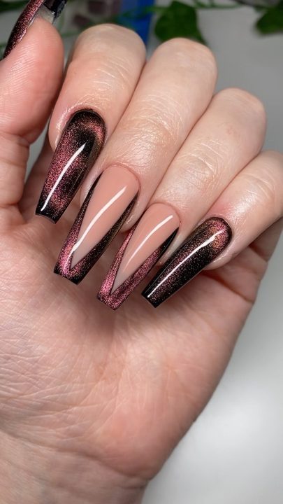 A picture doesn’t do these justice 😍😍

Gel X + Detailed art ❤️‍🔥

@sissiofficial_ Black + Allure ✨ LASSIE10
@nailorder Bestie + Long Coffin Xtensions 🖤 LASSIE10

#nailinspo #velvetnails #cateyenails #showscratch #nailpro