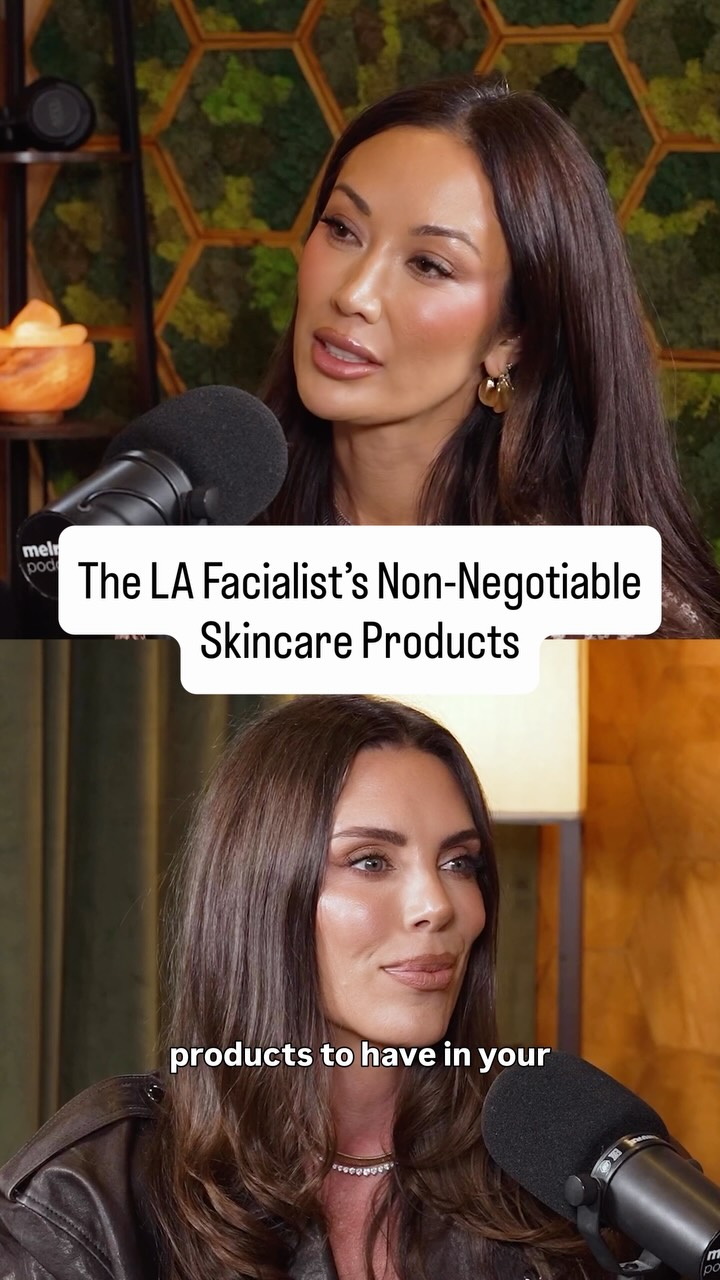 What are @thelafacialist’s non-negotiable skincare products? 

Watch/listen to the full episode wherever you get podcasts. Link in bio/stori