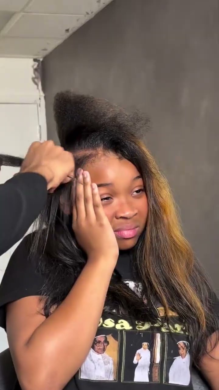 Removing a Quick Weave for a Fresh New Look! 💫🔥 | #quickweave #hairtransformation #hairtok