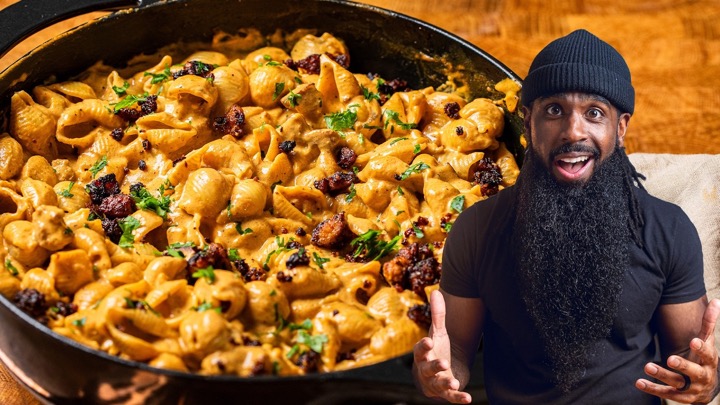 YOUR Childhood Classic....Leveled Up AND Veganized | Let's Make Hamburger Helper