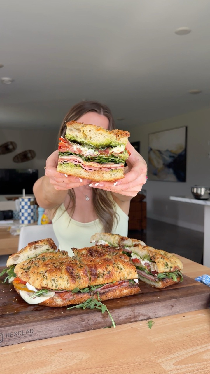 Craving an insane Italian sandwich… #cooking #cookingshorts #shorts #asmr #sandwich #recipe