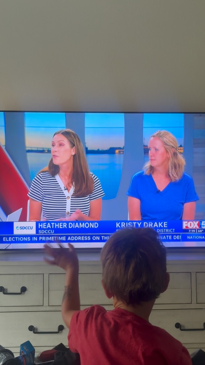 Watching the kids light up when they see their mommy on TV never gets old. 

We’re so proud of Heather and all the incredible work she does 