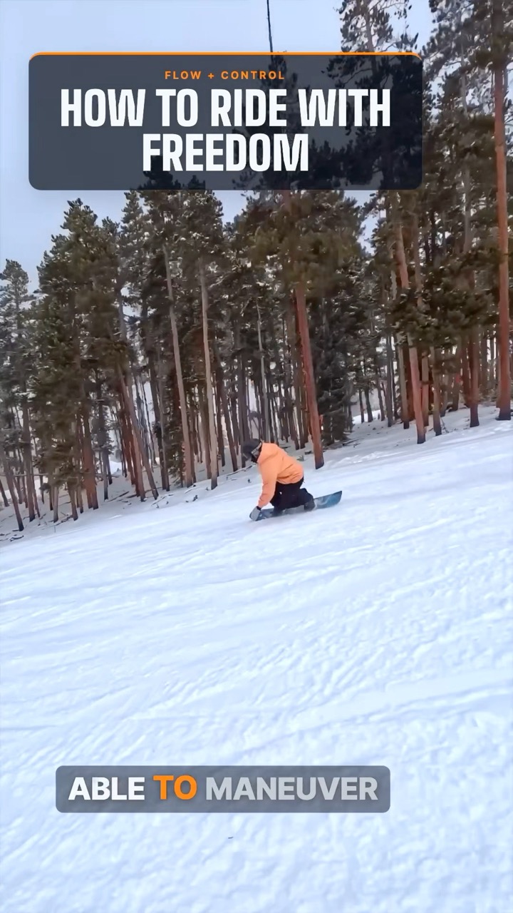 How to have more flow and control on your snowboard #snowboarding
