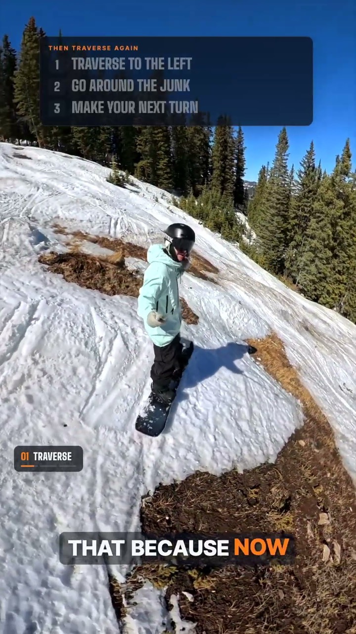 Hate riding moguls? I got you #snowboarding