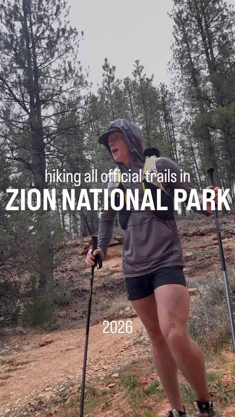 earlier this year I set a goal to run all the official trails in Zion National Park. It’s not too bad, 183 miles total (all the official tra