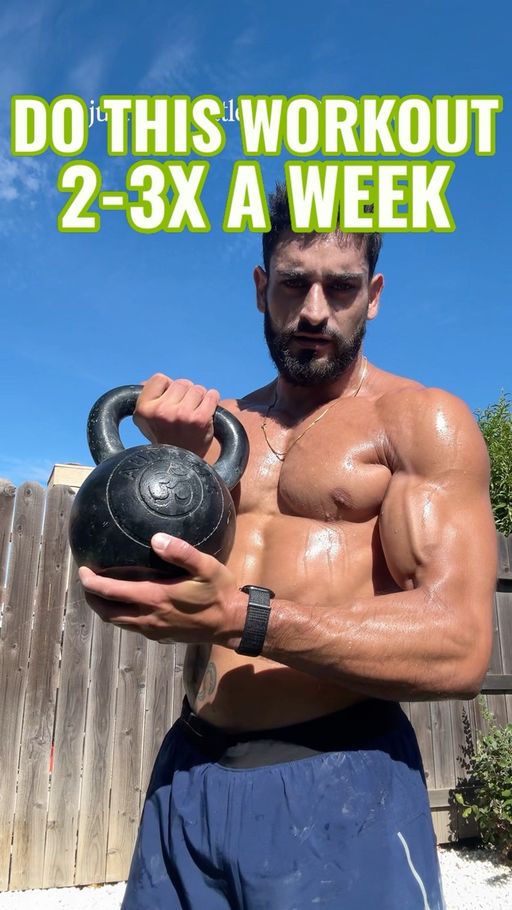 Do This 3x A Week To Transform Your Body #kettlebell #workout #fitness #shredded #homeworkout #fyp