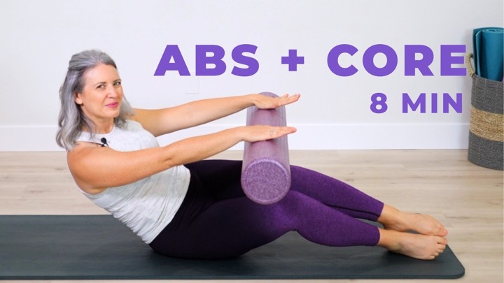8 Min Abs & Core Stability Workout | Pilates with Foam Roller