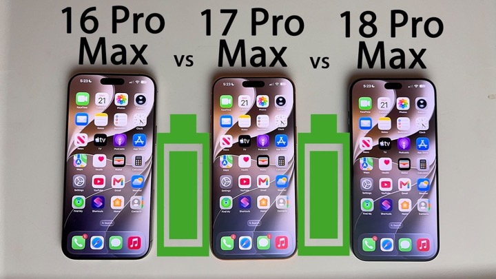 iPhone 18 Pro Max vs 17 Pro Max vs 16 Pro Max Battery Life DRAIN Test