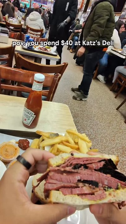 pov Katz Deli #nyc #deli #foodtok #nycdeli #citylife #foodie #nycfood