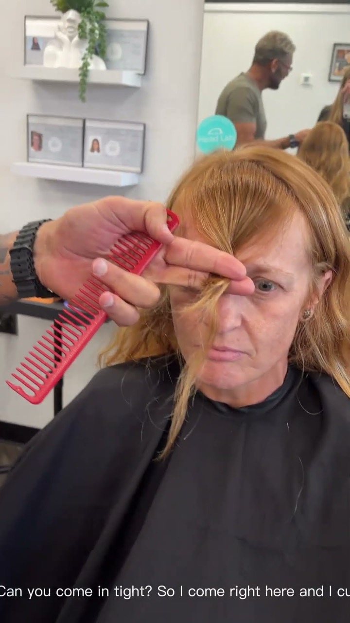 How to cut bangs with a heavy cowlick