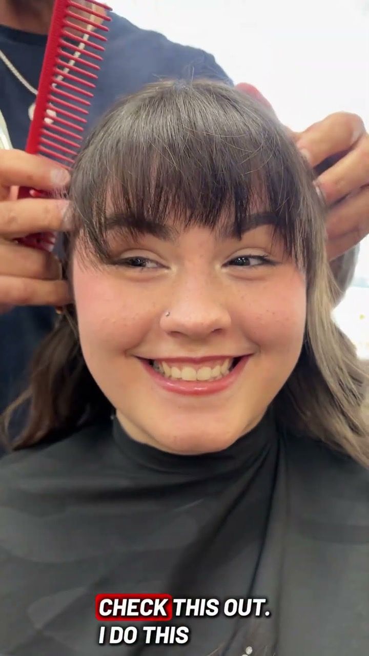 How to make bangs shorter softer but broken up